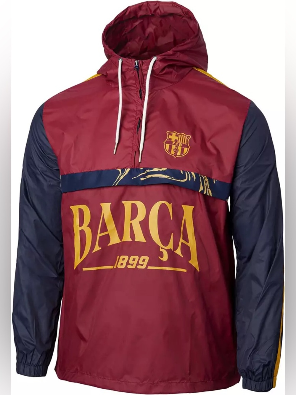 FC Barcelona Anorak Jacket Sport Design Sweden Barça 1899 Quarter-Zip Men's L